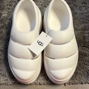UGG White Slip-On Shoes